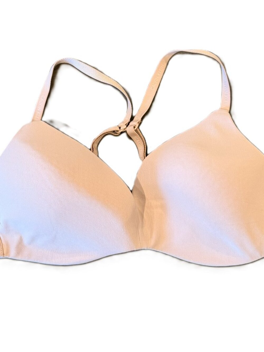 Calvin Klein Women's Perfectly Fit Wireless T-Shirt Bra Pink Brown 34B